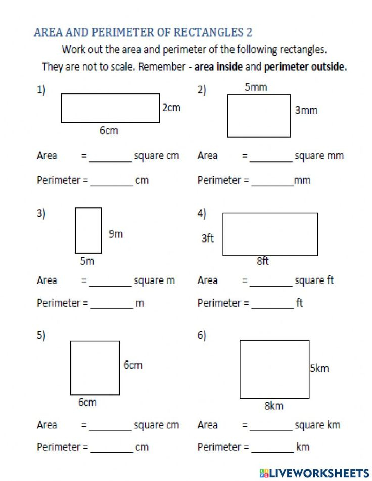 25 Area Perimeter Worksheets Grade 4 Free