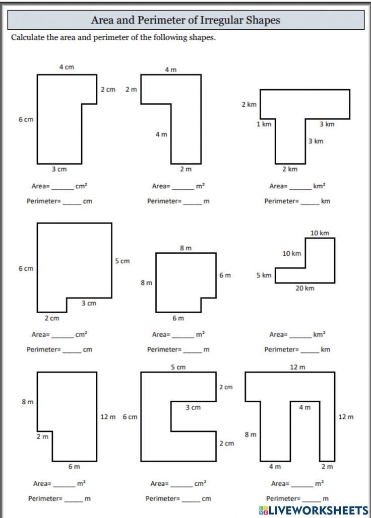 25 Area Perimeter Worksheets Grade 4 Free