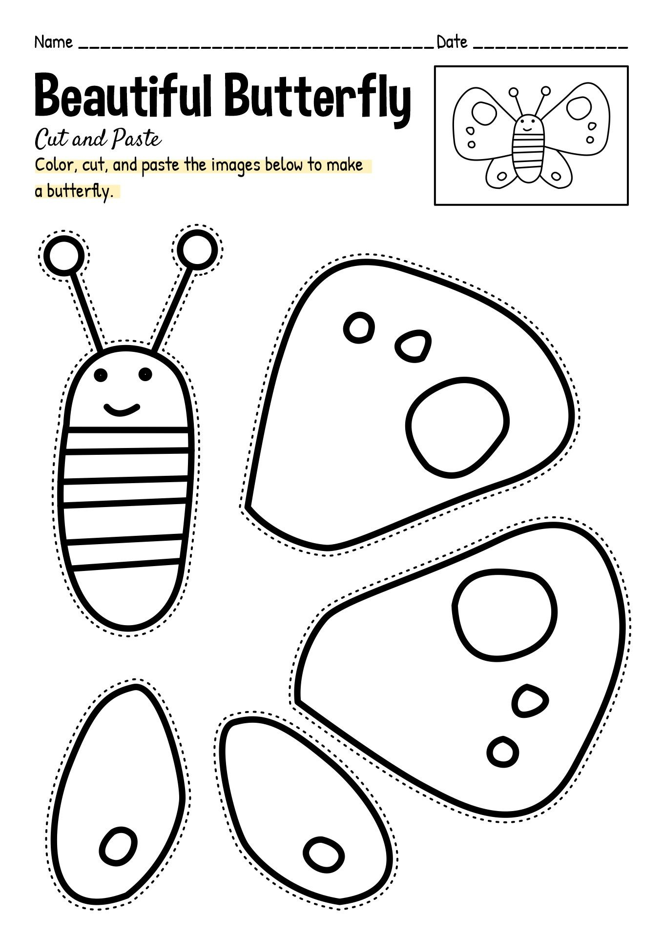 25 Cut And Paste Worksheets Clothes Free