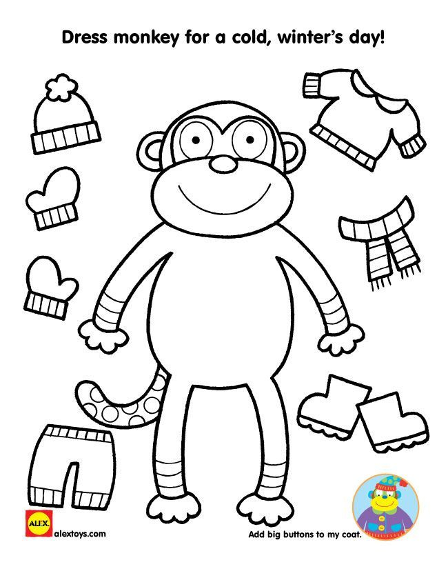 25 Cut And Paste Worksheets Clothes Free