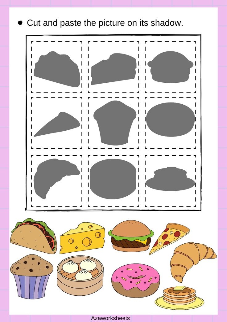 25 Cut And Paste Worksheets Clothes Free