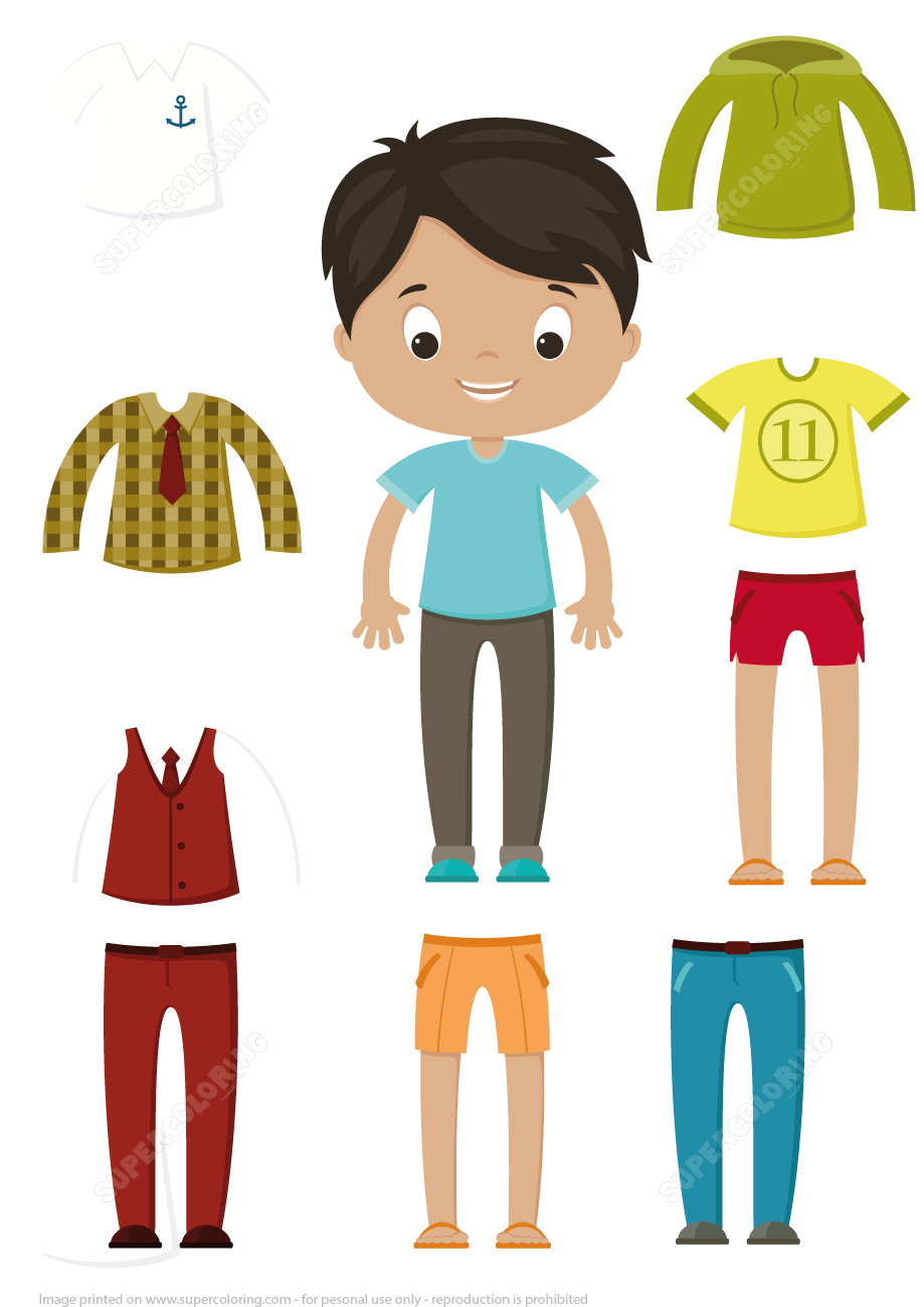 25 Cut And Paste Worksheets Clothes Pdf