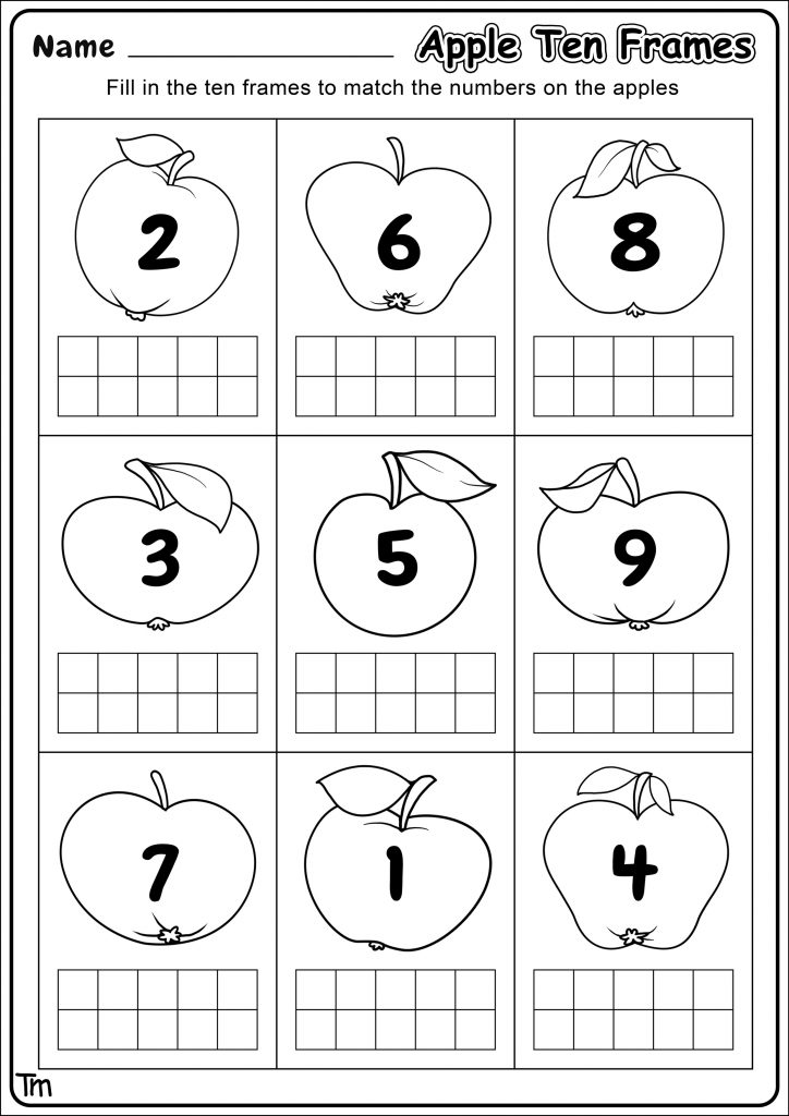 25 Fall Math Worksheets Kindergarten Free