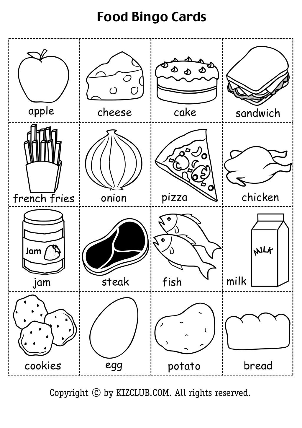 25 Food Vocabulary Worksheets For Kindergarten Free