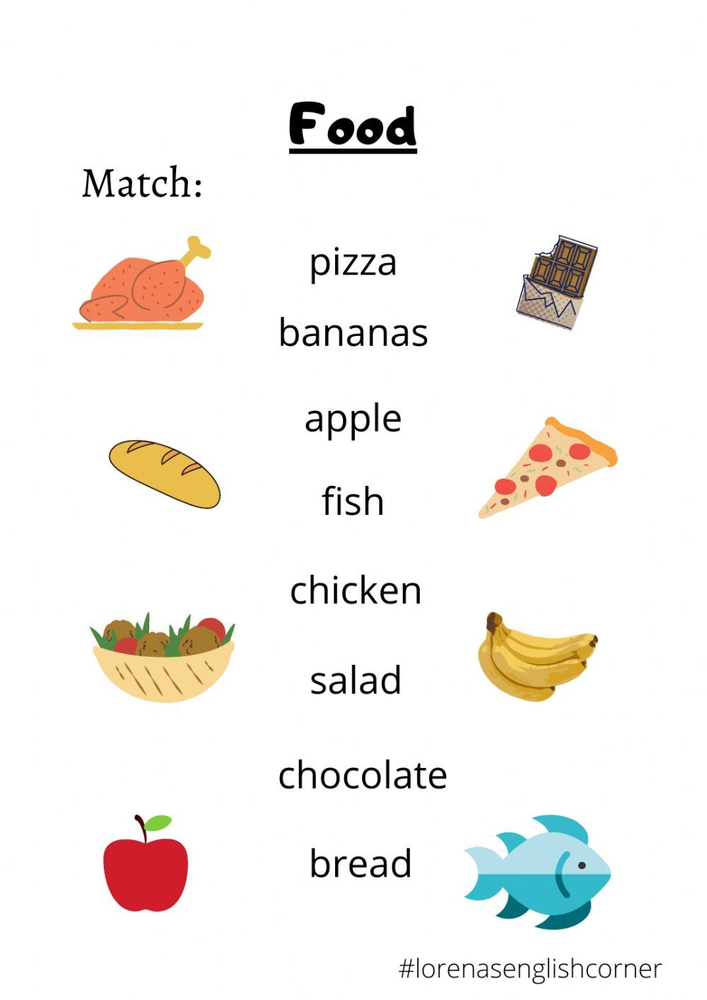 25 Food Vocabulary Worksheets For Kindergarten Free