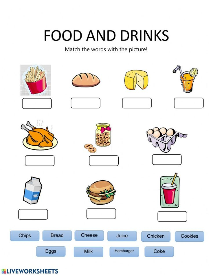 25 Food Vocabulary Worksheets For Kindergarten Pdf