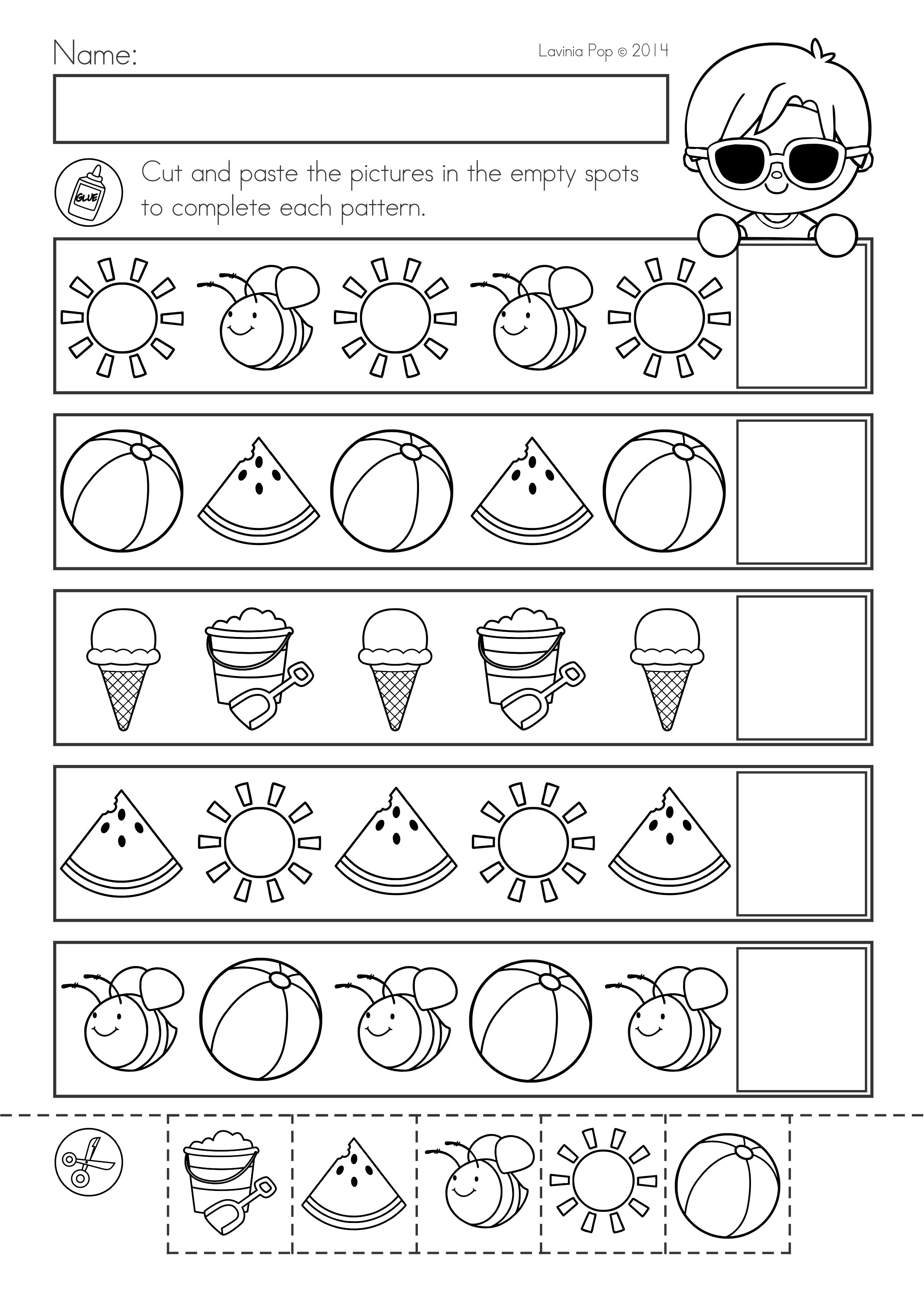 25 Fun Worksheets For Kindergarten Activities Printable Free