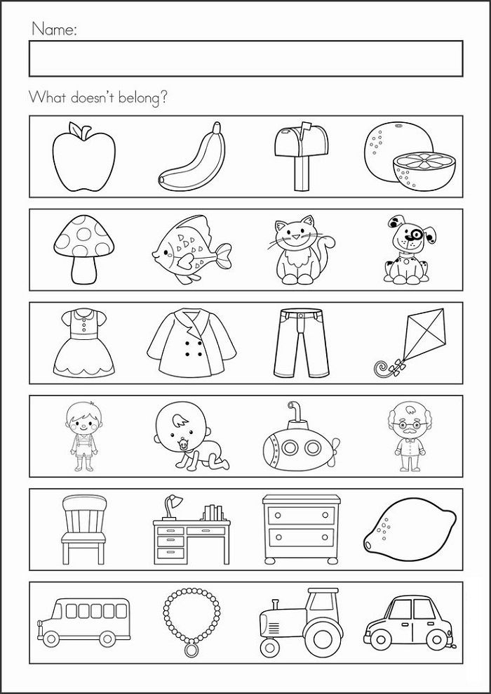 25 Fun Worksheets For Kindergarten Activities Printable Pdf