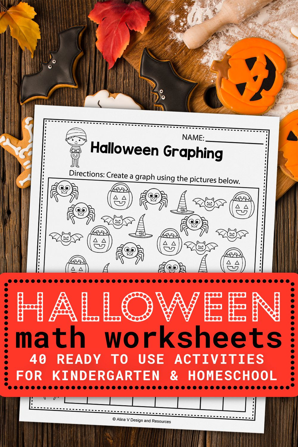 25 Kindergarten Math Worksheets Halloween Free