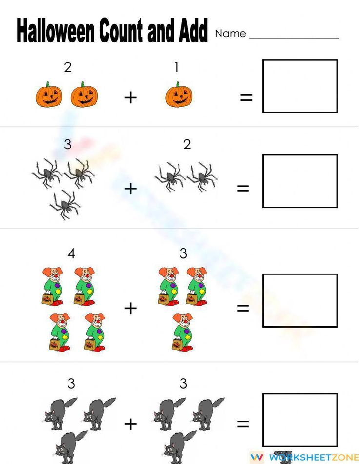 25 Kindergarten Math Worksheets Halloween Free