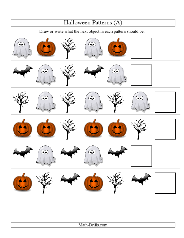 25 Kindergarten Math Worksheets Halloween Free