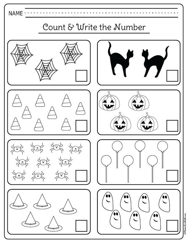 25 Kindergarten Math Worksheets Halloween Pdf