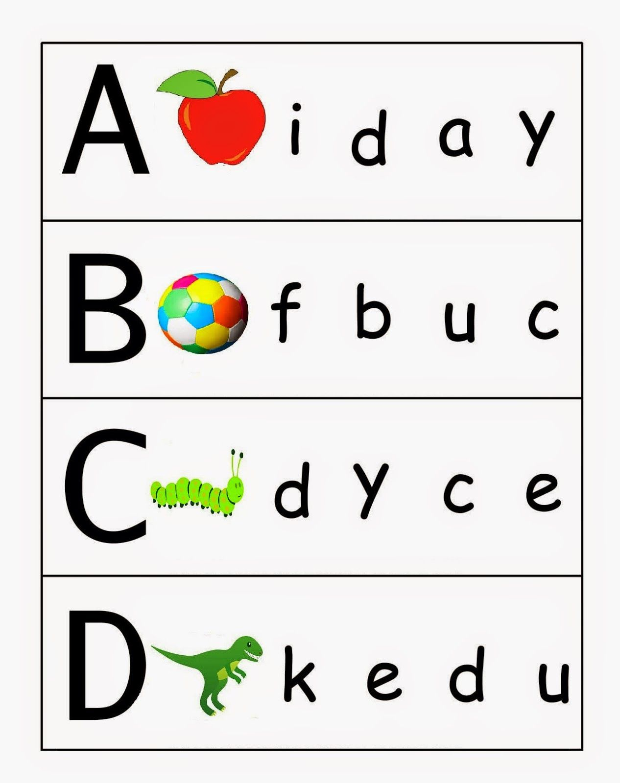 25 Kindergarten Worksheets English Alphabet Letters Pdf