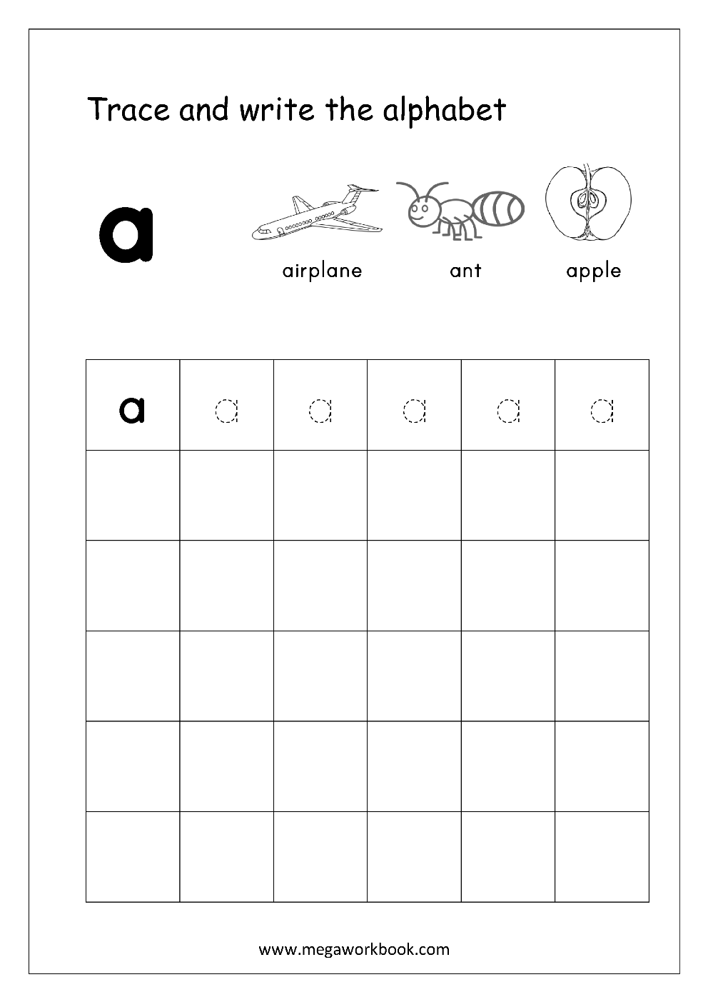 25 Kindergarten Worksheets English Alphabet Letters Pdf