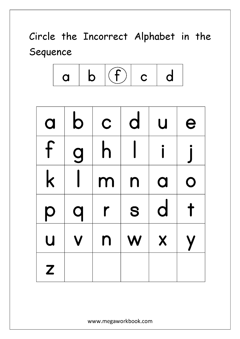 25 Kindergarten Worksheets English Alphabet Letters Pdf