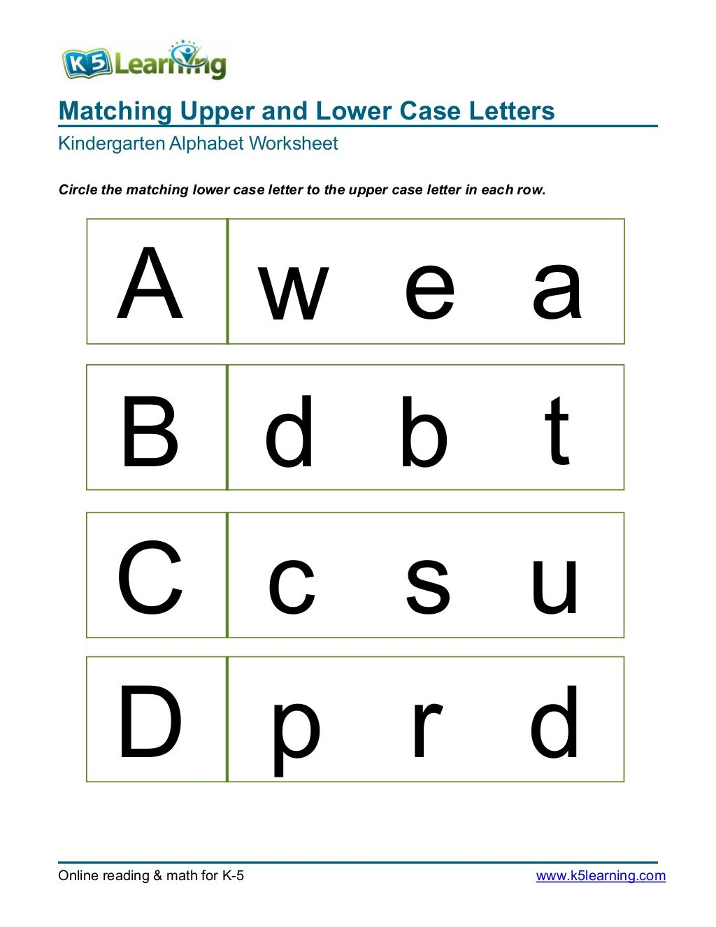 25 Kindergarten Worksheets English Alphabet Letters Pdf