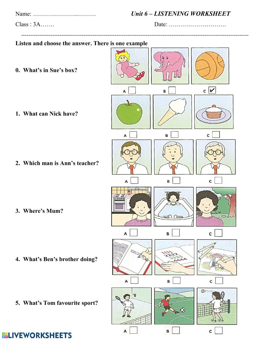 25 Listening Comprehension Worksheets Kindergarten Free