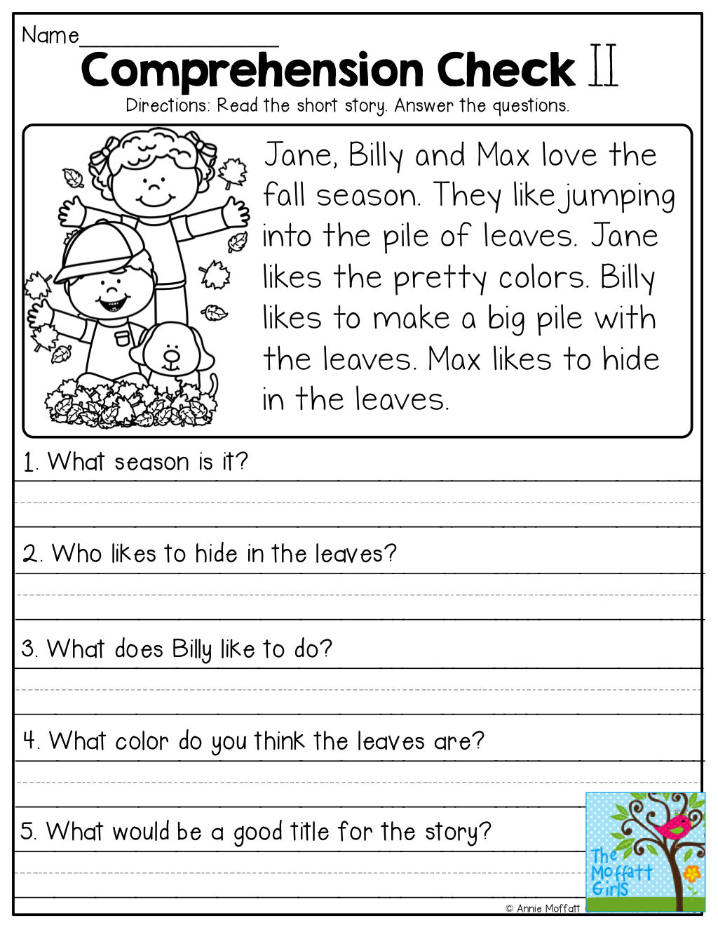 25 Listening Comprehension Worksheets Kindergarten Free