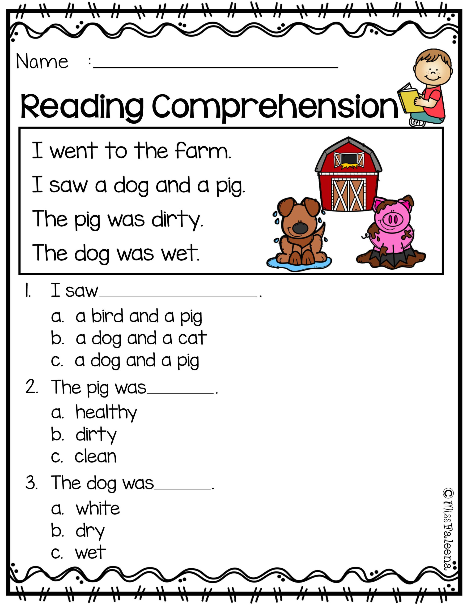 25 Listening Comprehension Worksheets Kindergarten Pdf