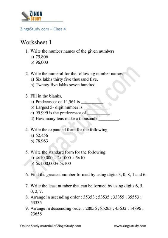 25 Math Worksheets For 4Th Grade Science Pdf