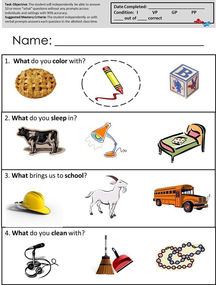 25 Question Words Worksheets For Kindergarten Pdf