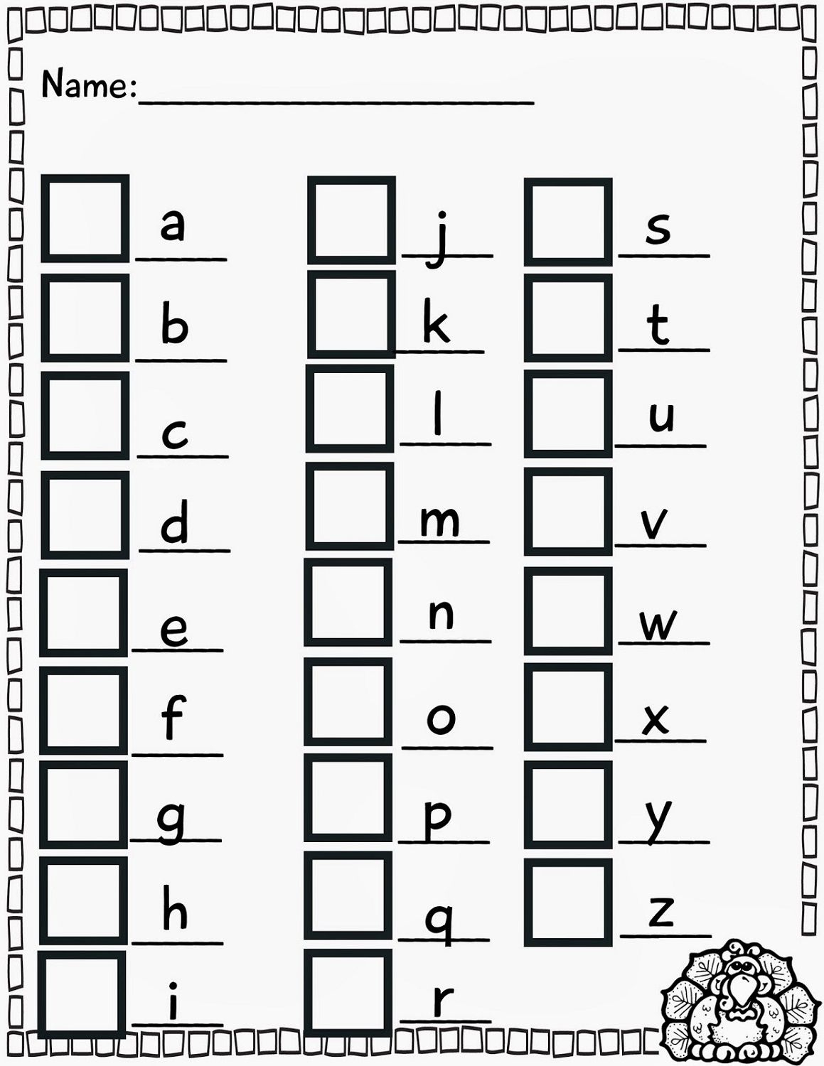 25 Root Letters Worksheets Kindergarten Pdf