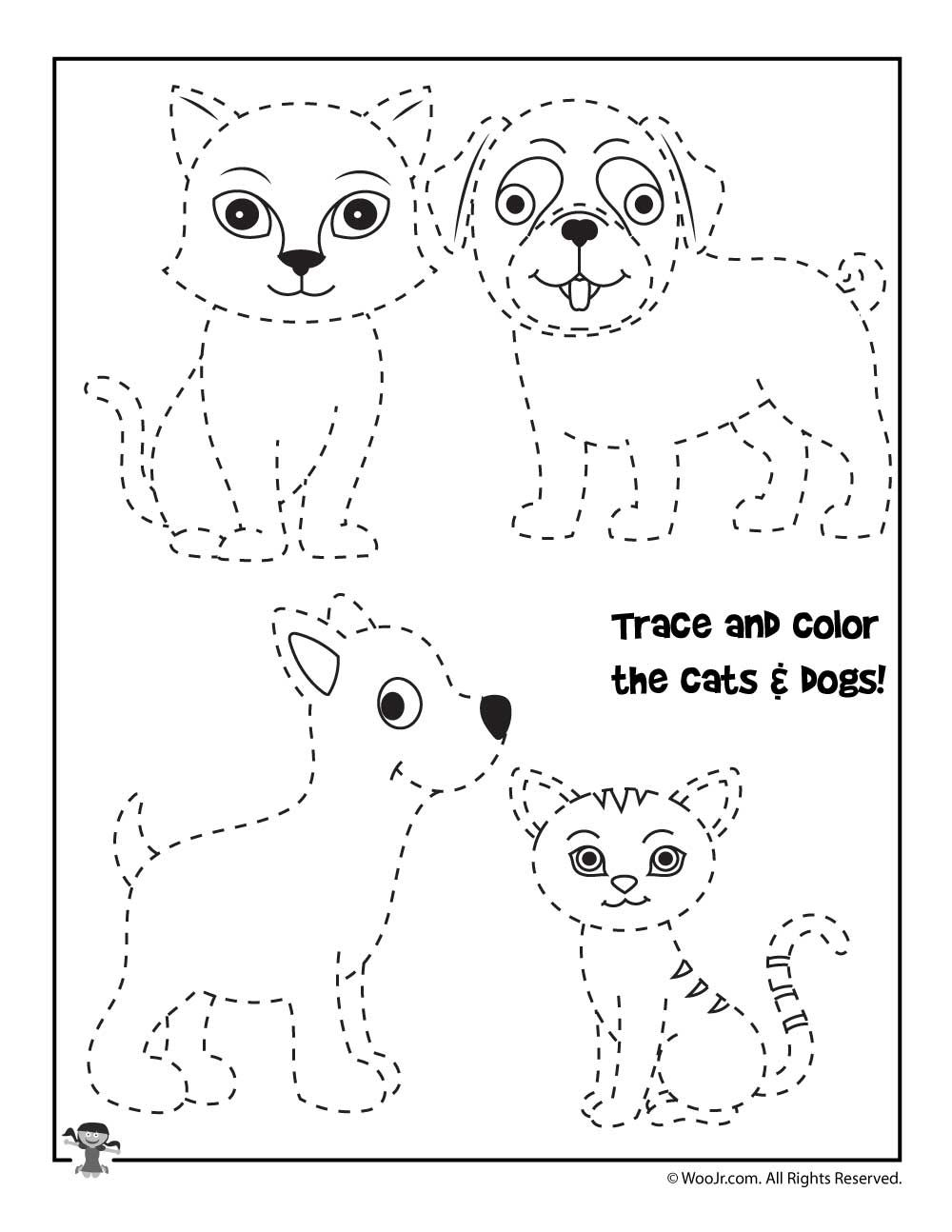 25 Tracing And Coloring Worksheets For Kindergarten Free