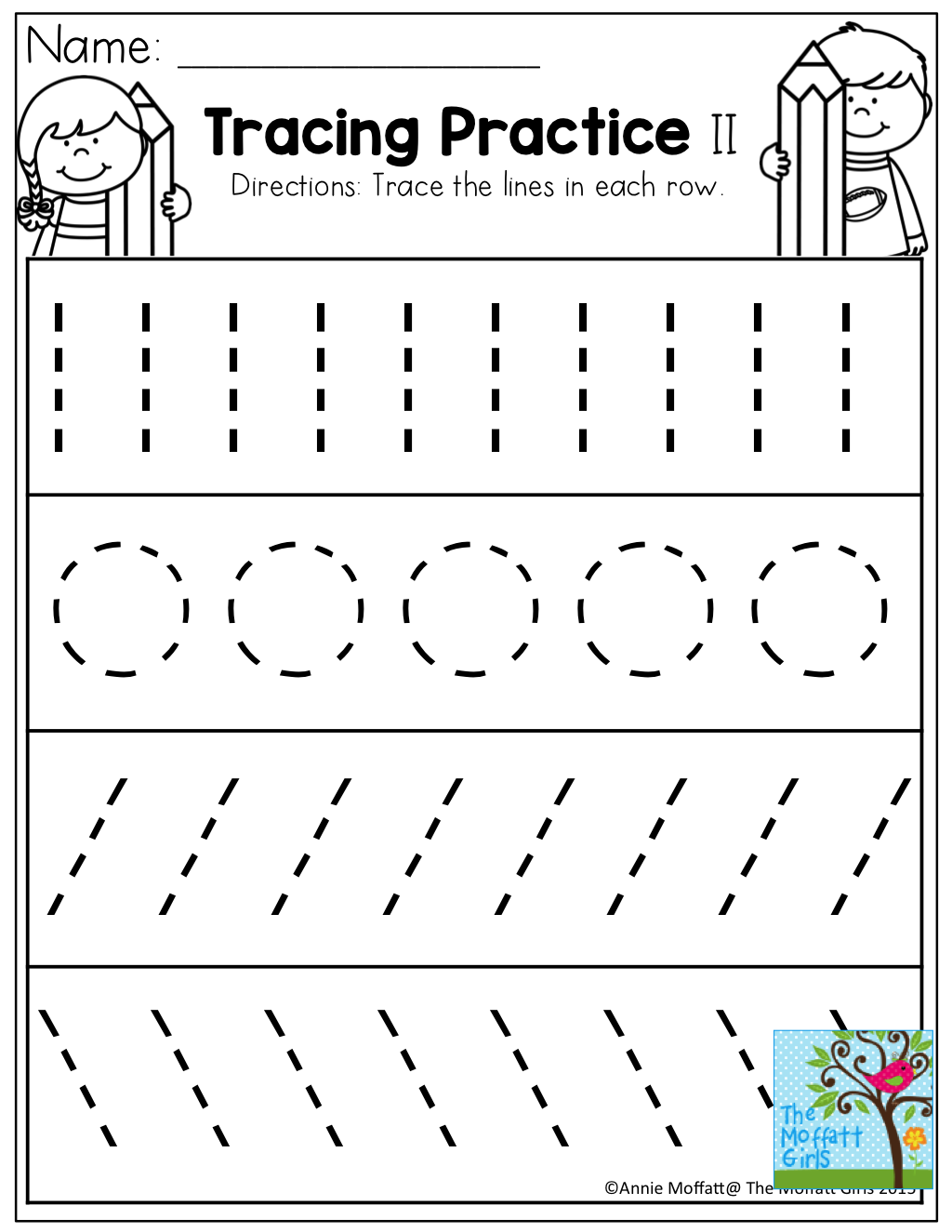 25 Tracing And Coloring Worksheets For Kindergarten Pdf