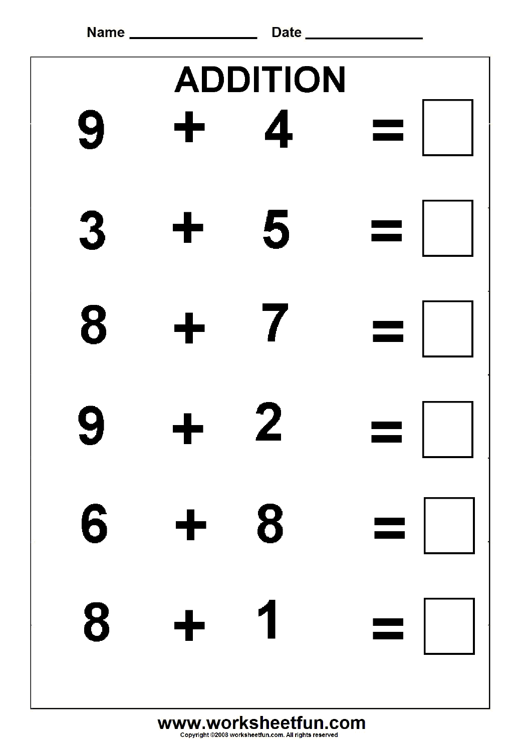 21 Addition Worksheets Kindergarten Up To 20