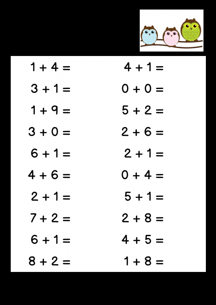 21 Addition Worksheets Kindergarten Up To 20