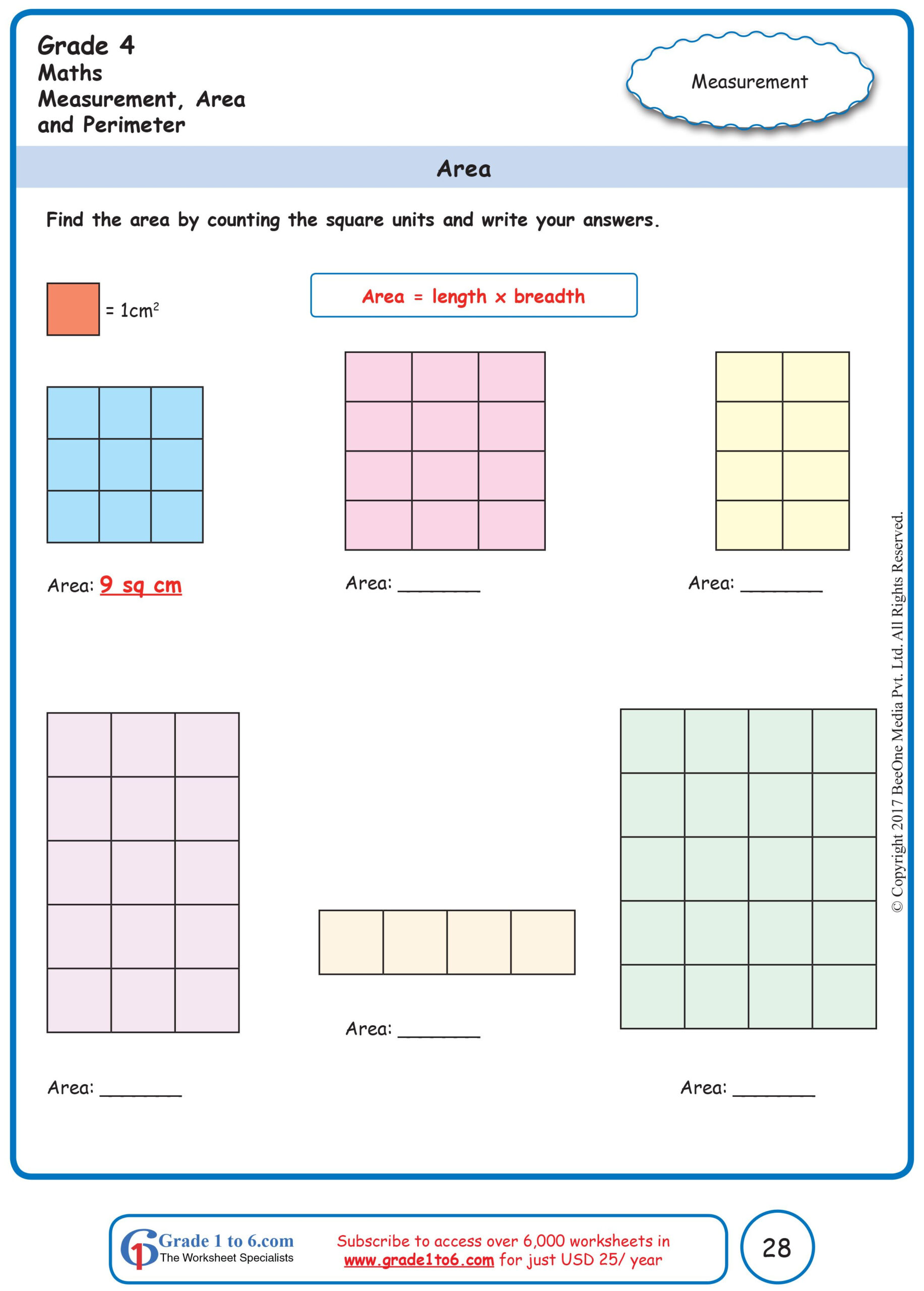 21 Area Perimeter Worksheets Grade 4