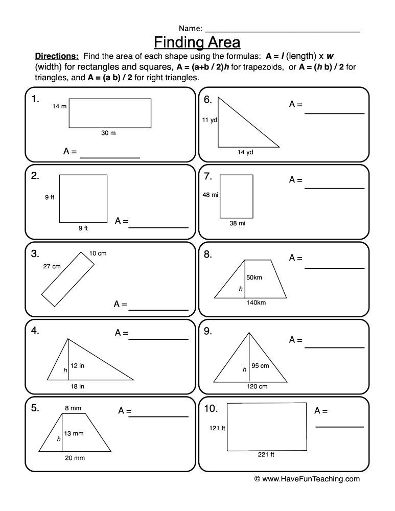 21 Area Perimeter Worksheets Grade 4