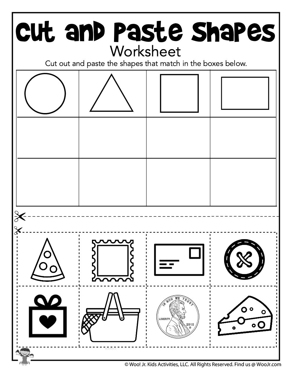 21 Cut And Paste Worksheets Clothes