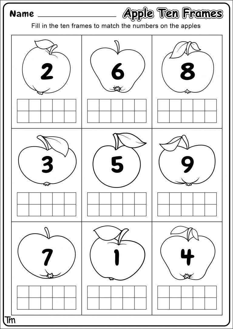 21 Fall Math Worksheets Kindergarten