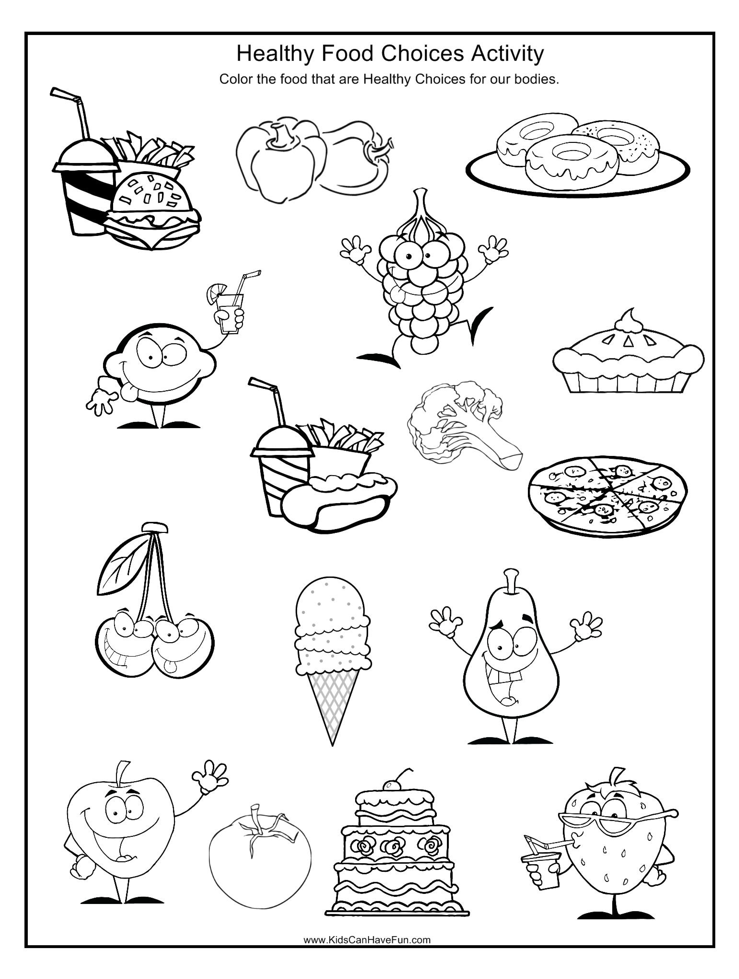 21 Food Vocabulary Worksheets For Kindergarten