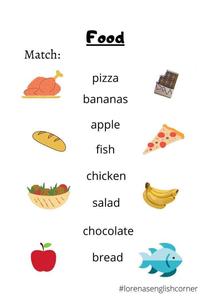 21 Food Vocabulary Worksheets For Kindergarten