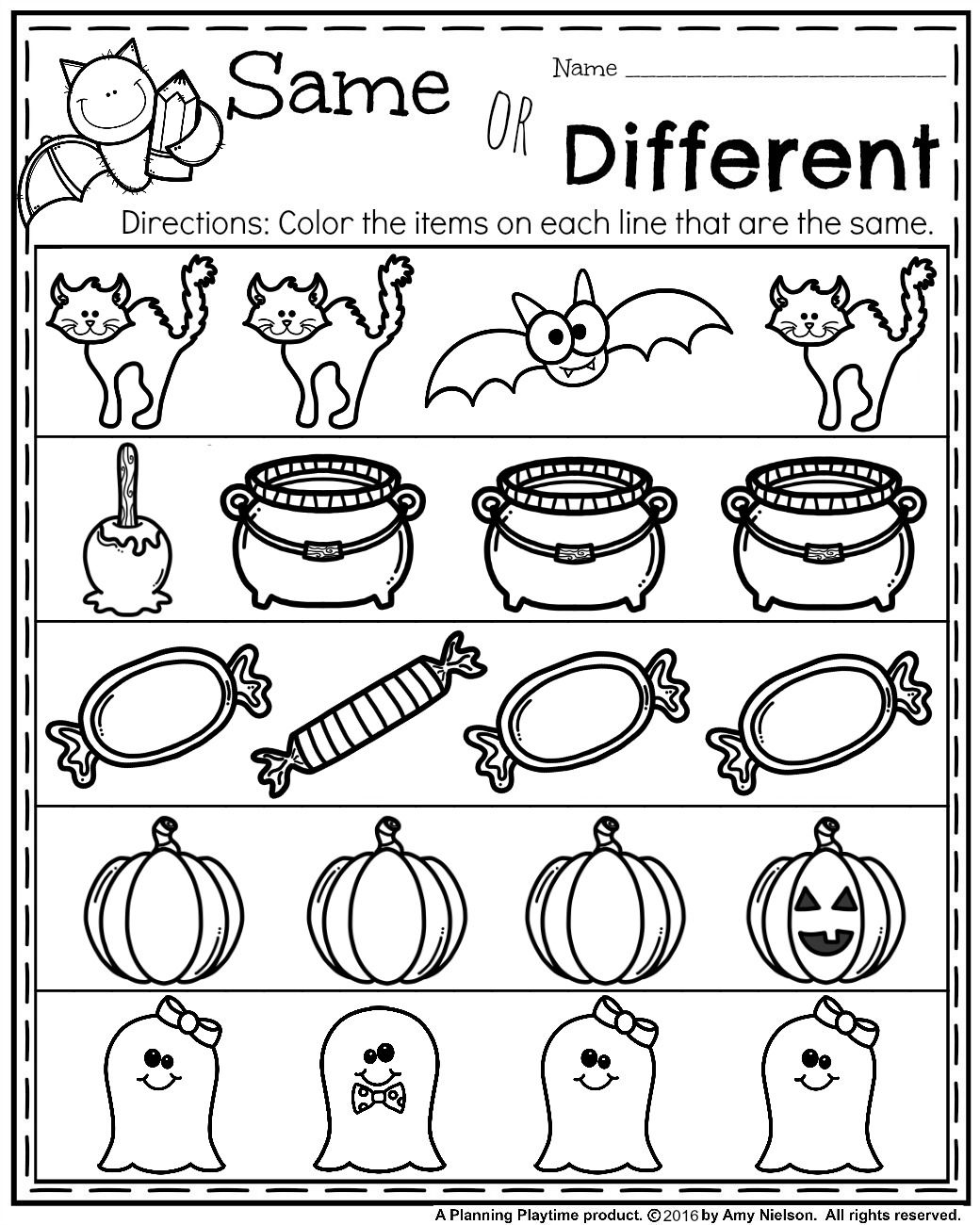 21 Kindergarten Math Worksheets Halloween