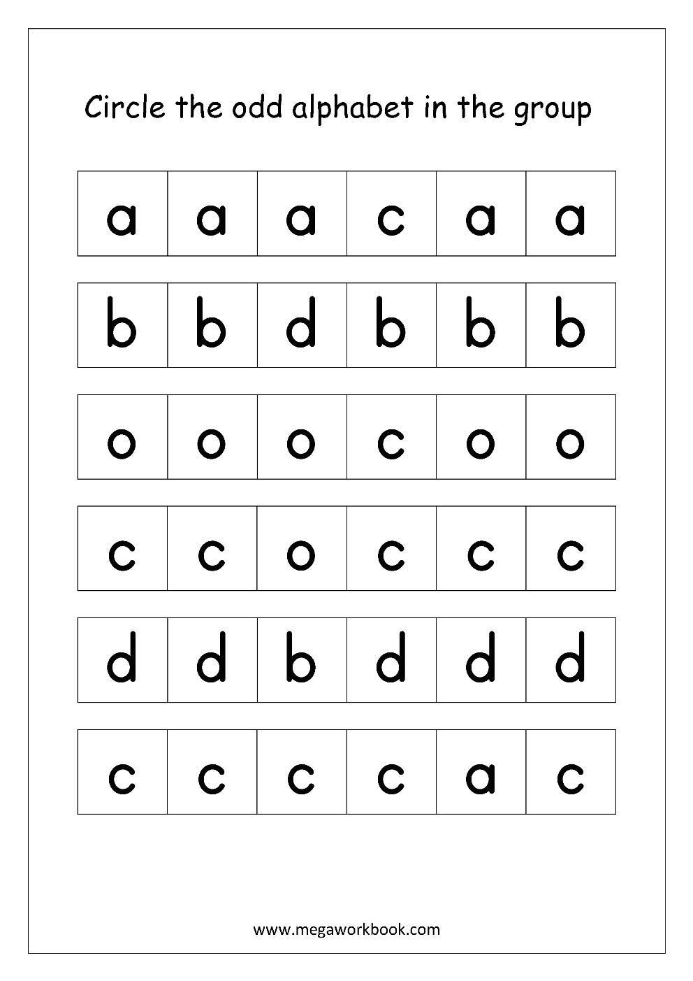 21 Kindergarten Worksheets English Alphabet Letters