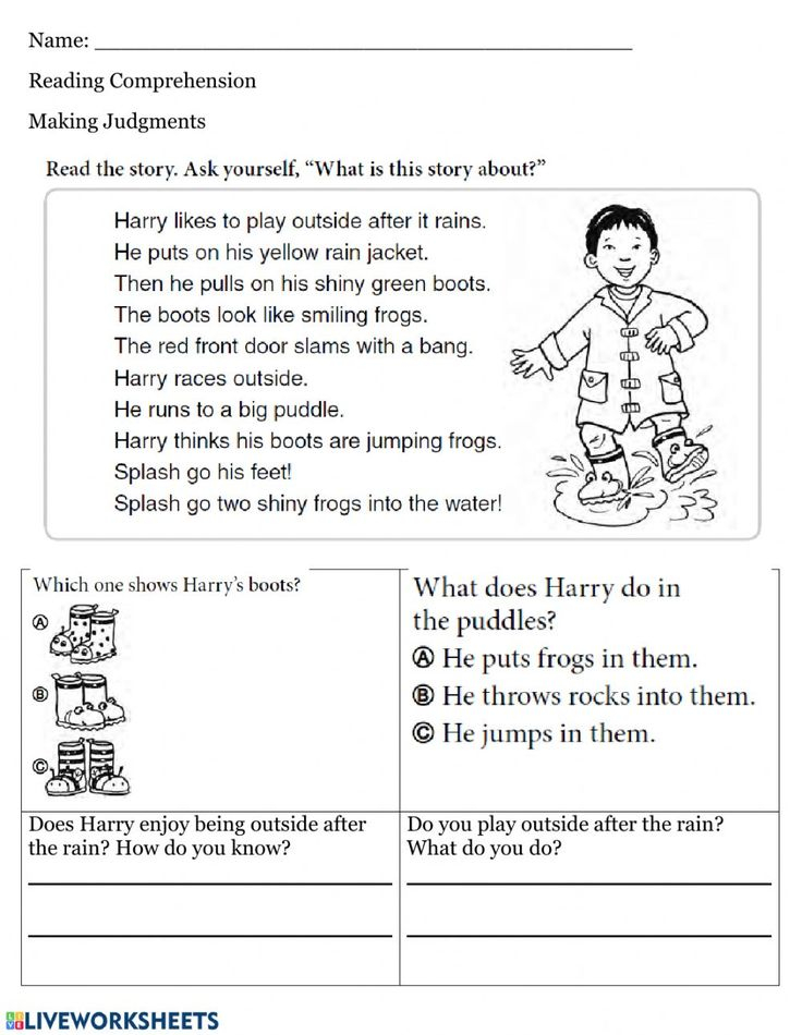 21 Listening Comprehension Worksheets Kindergarten