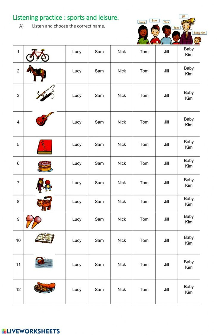 21 Listening Comprehension Worksheets Kindergarten