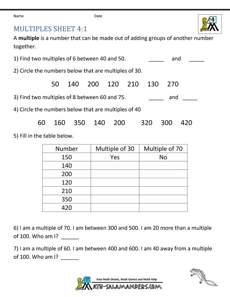 21 Math Worksheets For 4Th Grade Science