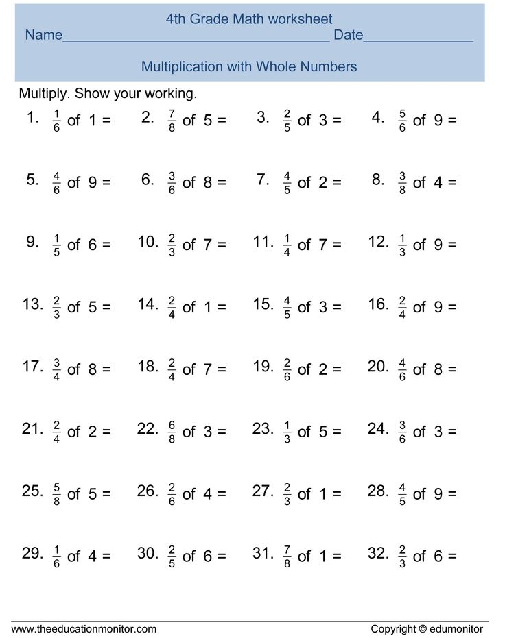 21 Math Worksheets For 4Th Grade Science