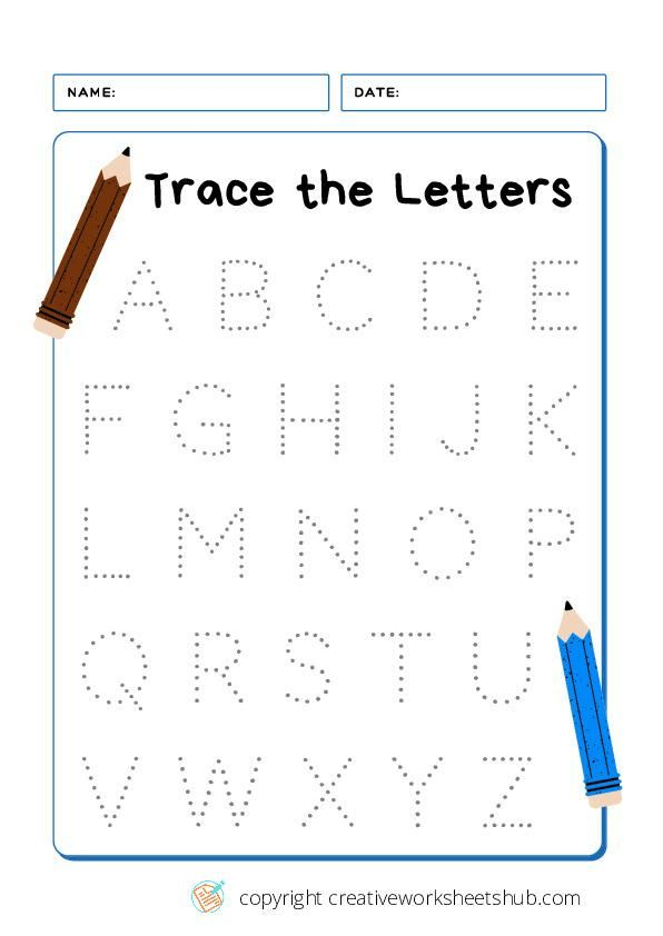 21 Root Letters Worksheets Kindergarten