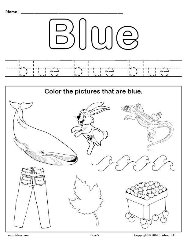 21 Tracing And Coloring Worksheets For Kindergarten