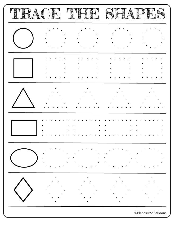 21 Tracing And Coloring Worksheets For Kindergarten