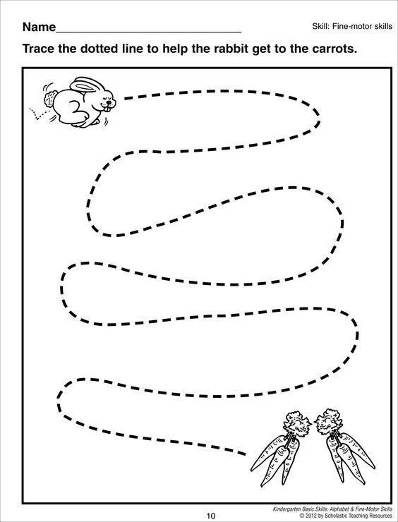 21 Tracing And Coloring Worksheets For Kindergarten