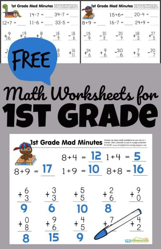 30 1St Grade Math Worksheets