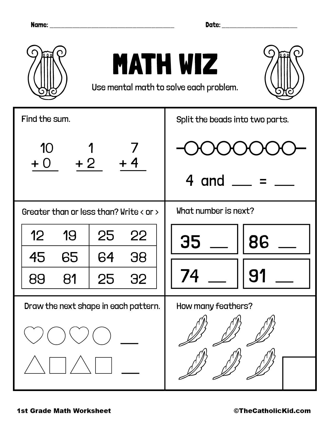 30 1St Grade Math Worksheets