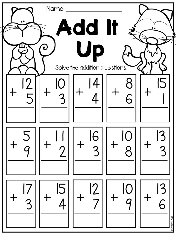 30 1St Grade Math Worksheets