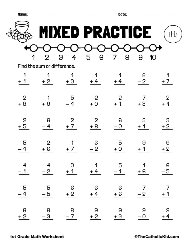 30 1St Grade Math Worksheets